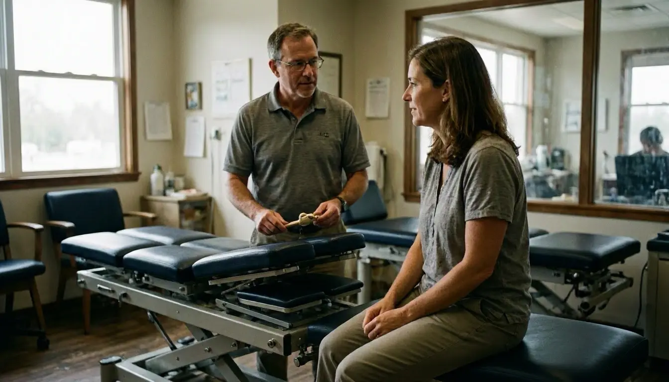 Thompson Technique in Chiropractor: Thompson Technique is a chiropractic method that uses a specialized drop-table to—visu...
